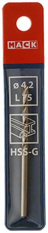 Mack 1018404 - foret à métaux hss g din 338 ø 4,2 x 75 mm | 5 pièces