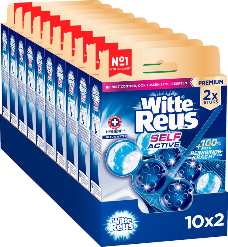 Witte reus bloc de toilette d'hygiène auto-active 100g - blocs de toilette - pack économique - 2x10 pièces