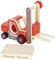 Petit pied - chariot élévateur en bois avec palette