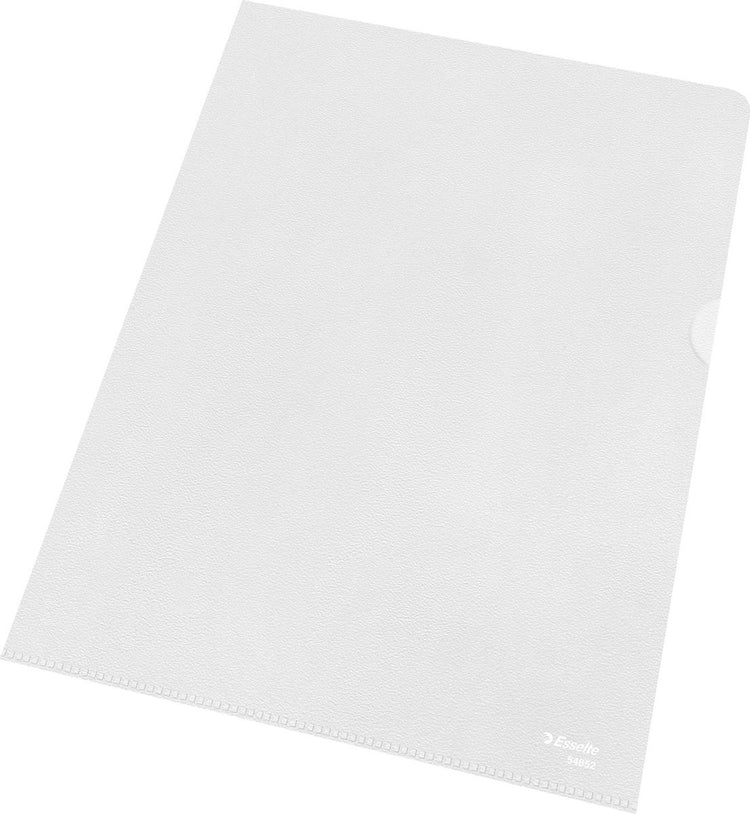 Dossier Esselte pp view - 30% plastique recyclé pré-consommation - a4 - transparent - 100 pochettes