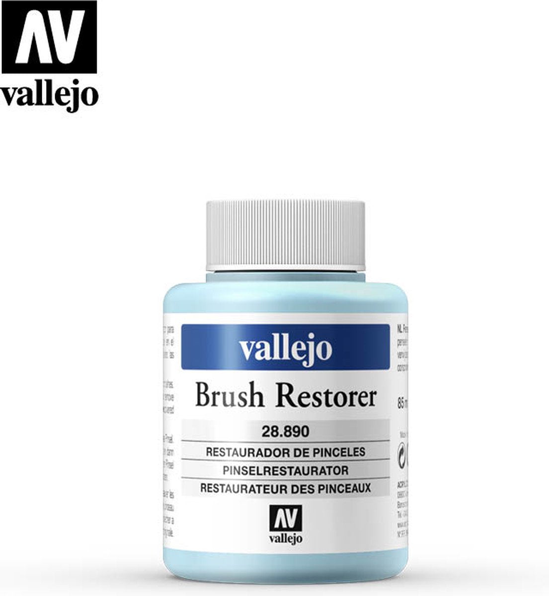 Peinture de loisir Vallejo - Restaurateur de pinceaux 28890 - Nettoyant 85 ml - 85 ml