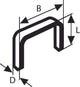Bosch - pas avec fil plat type 54 12,9 x 1,25 x 8 mm