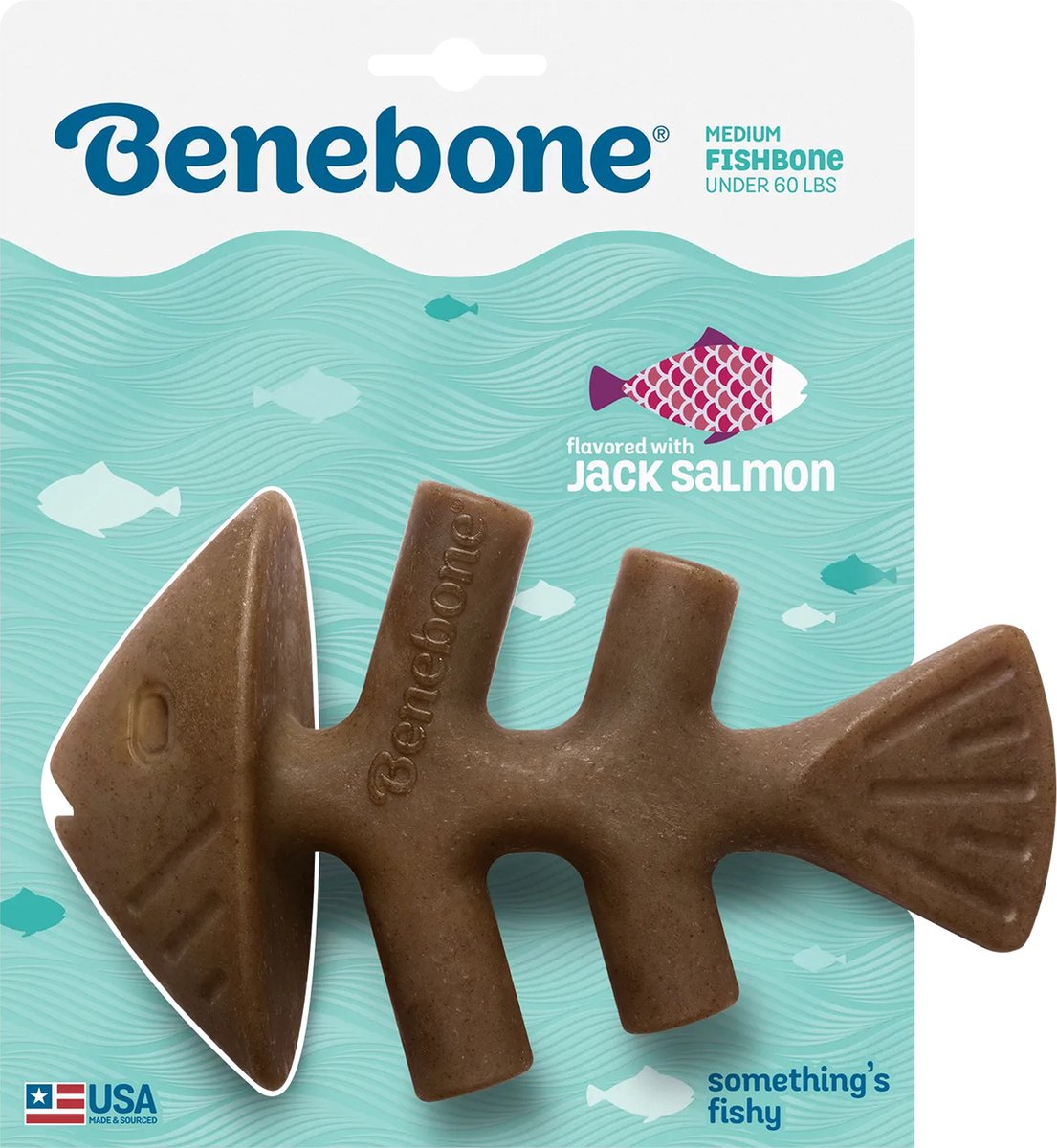 Benebone - articles à mâcher - arête de poisson - saumon - m 420300