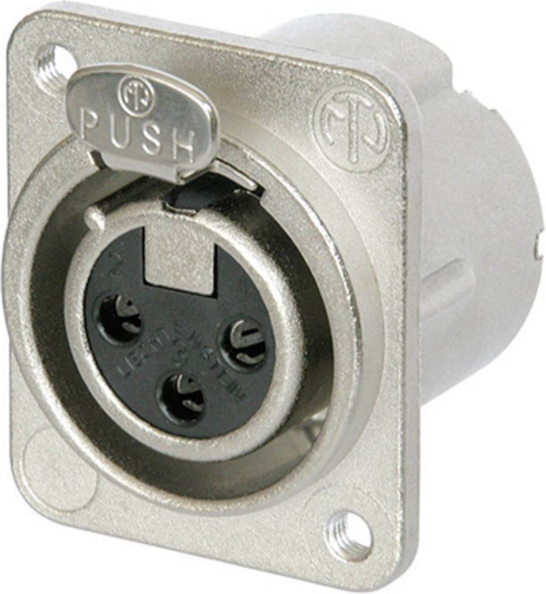 Neutrik nc3fd-lx-m3 connecteur xlr douille à bride, contacts droits nombre de broches: 3 argent 1 pièce(s)