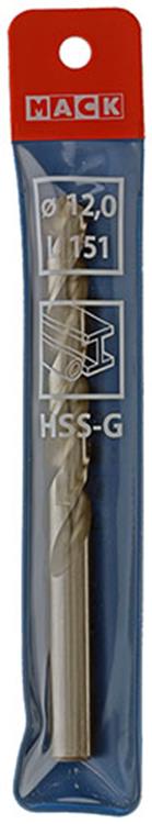 Mack 1018417 - foret à métaux hss g din 338 ø 12,0 x 151 mm | 5 pièces