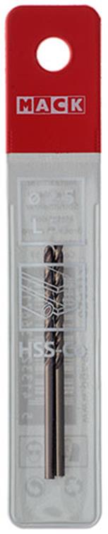 Mack 1018421 - foret à métaux hss co5% din 338 ø 2,5 x 57 mm 2 pcs | 5 pièces