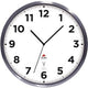 Horloge murale d'extérieur alba horextra contrôlée analogique argent blanc