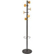Portemanteau alba music acier, bois noir