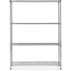 Etagère de rangement alba mobi argent chrome