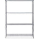 Etagère de rangement alba mobi argent chrome