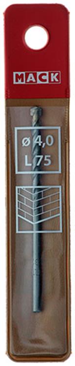 Mack 1018437 - foret à maçonnerie ø 4,0 x 75 mm | 5 pièces