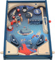 Flipper Vilac thème espace bois jeu d'enfant design vintage.
