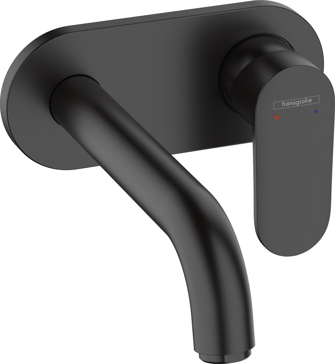 Mélange de vernis Hansgrohe - Mitigeur de lavabo à encastrer - Commande à levier unique - Taille 20,7 cm - Noir mat