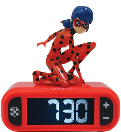 Lexibook - réveil numérique miraculeux avec veilleuse snooze, horloge, coccinelle lumineuse, rouge - rl800mi