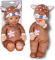 Cerf endormi Baby born - 30 cm - poupée bébé