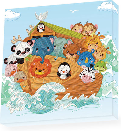 Diamond dotz® Diamond Dotz - Kit de peinture diamant - 28x28cm - Animaux - Arche de Noé