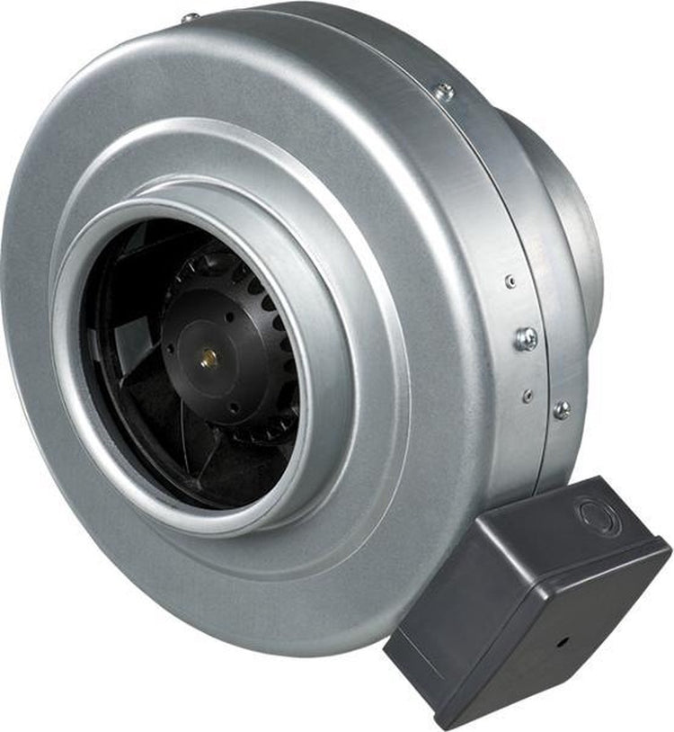 Ventilateur à tube d'aération 100 mm vkmz – acier – ventilateur en ligne 250 m³ h
