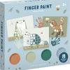 Petite peinture à doigt néerlandais ensemble Forest Friends Green 14 Paps