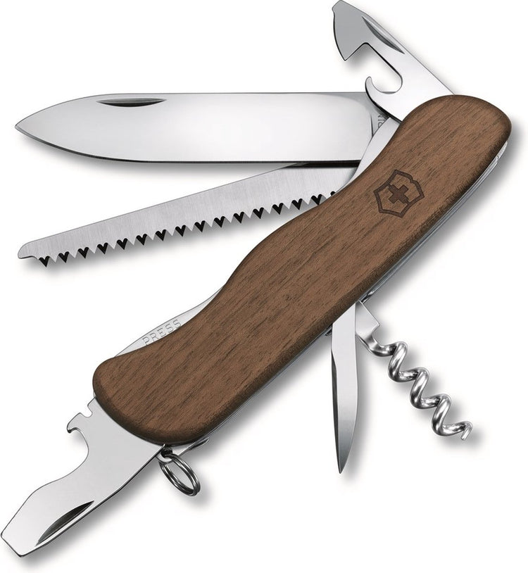 Couteau de poche suisse Victorinox Forester en bois - 10 fonctions - bois