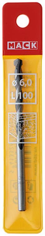 Mack 1018446 - foret à béton DIN 8039 ø 6,0 x 100 mm | 5 pièces
