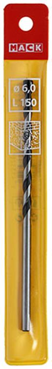 Mack 1018461 - foret à béton DIN 8039 ø 6,0 x 150 mm | 5 pièces