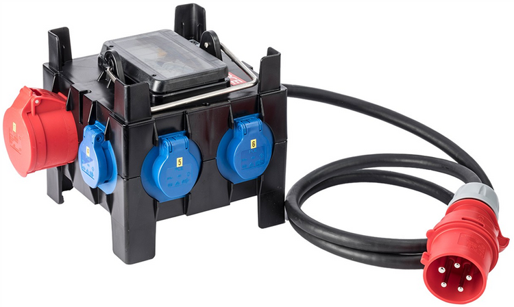 Coffret de distribution Keraf 3x16a 6x230v + boucle 1x32a 5p 400v