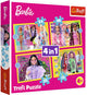 Trefl Puzzle Barbie 4 en 1 35,48,54,70 pièces