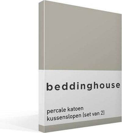 Beddinghouse - percale de coton - taies d'oreiller - lot de 2 - 60x70 cm - sable