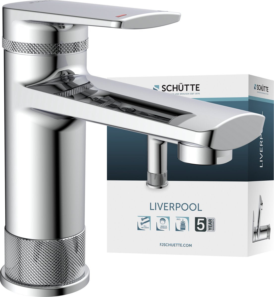 Robinet de lavabo Schütte Liverpool - mitigeur - chrome