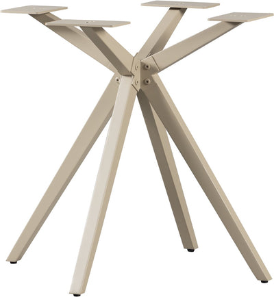 Pied croisé Woood Holland - métal - gris dakar - 72x80x80