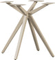 Pied croisé Woood Holland - métal - gris dakar - 72x80x80