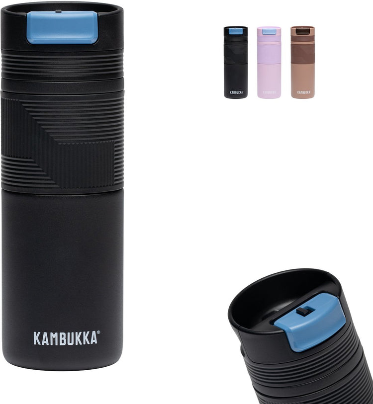 Kambukka cabo grip tasse thermos 500 ml - tasse à café à emporter - tasse à café étanche - acier inoxydable - brume clair de lune