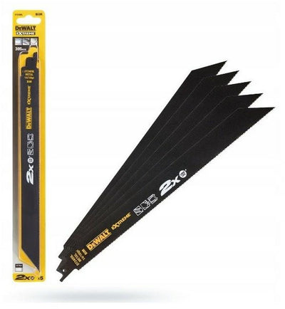 Lames de scie alternative Dewalt dt2409l-qz pour métal - 305 mm - 14 18 tpi - bimétallique - 2x longue durée - lot de 5 pièces