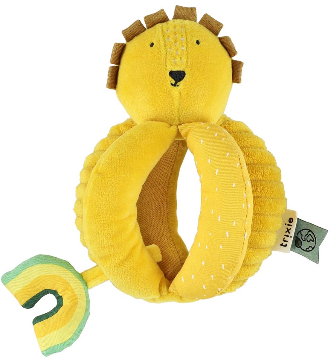 Trixie Balle à saisir Mr. Lion – 3 mois+ – avec son froissé - idéal comme cadeau de naissance - lion