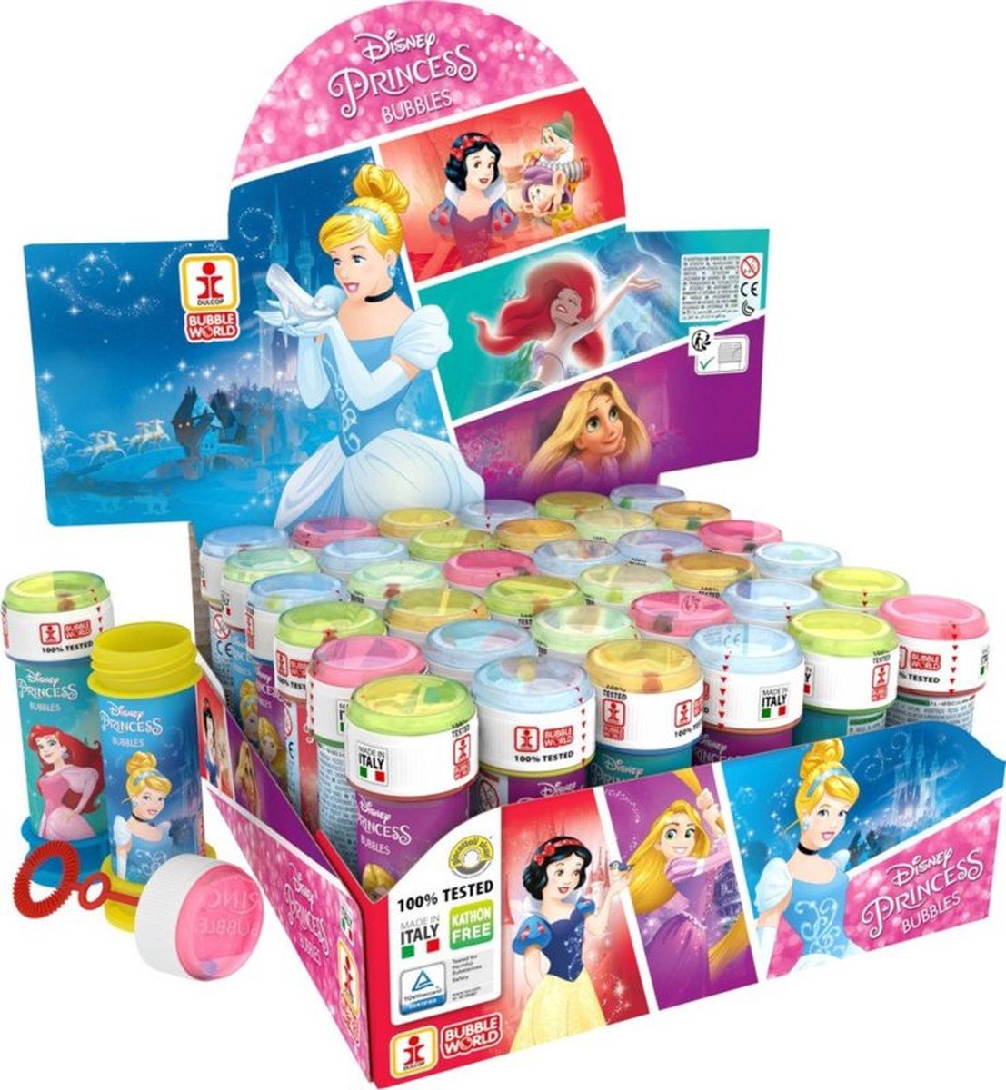 Souffleur à bulles princesse Disney 60 ml 36 pièces