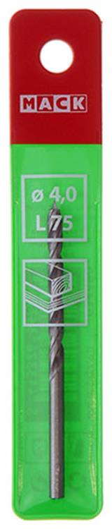 Mack 1018504 - perceuse à bois machine + pointe de centrage ø 4,0 x 75 mm | 5 pièces