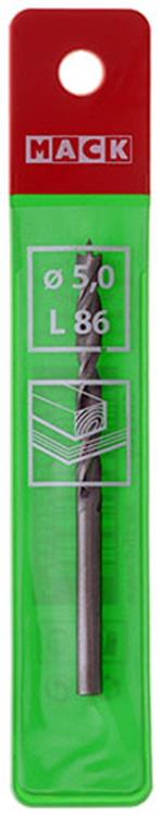Mack 1018505 - perceuse à bois machine + pointe de centrage ø 5,0 x 86 mm | 5 pièces