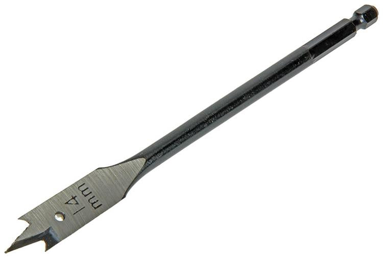 Mack 1018516 - foret à bois plat DIN 7487 ø 14,0 x 160 mm | 5 pièces