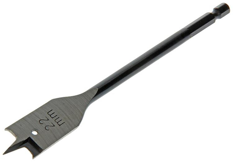 Mack 1018520 - foret à bois plat DIN 7487 ø 22,0 x 160 mm | 5 pièces