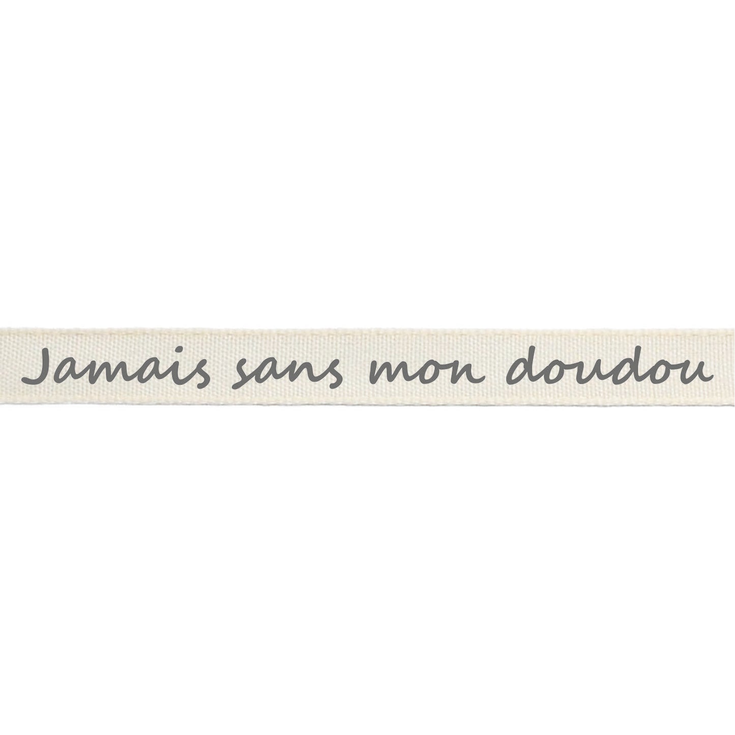 Vaessen creative • ruban 2mx15mm fr jamais sans mon doudou