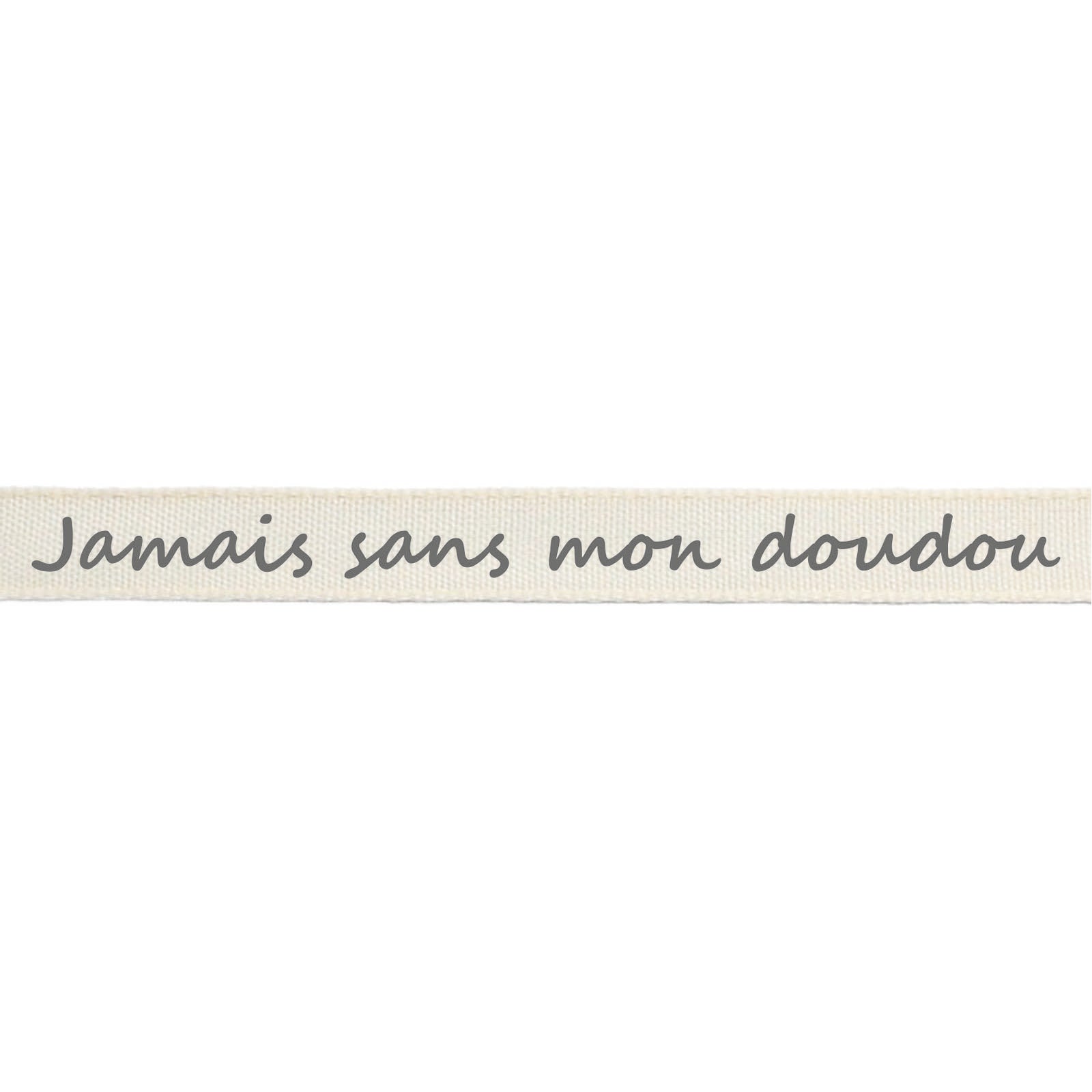 Vaessen creative • ruban 2mx15mm fr jamais sans mon doudou