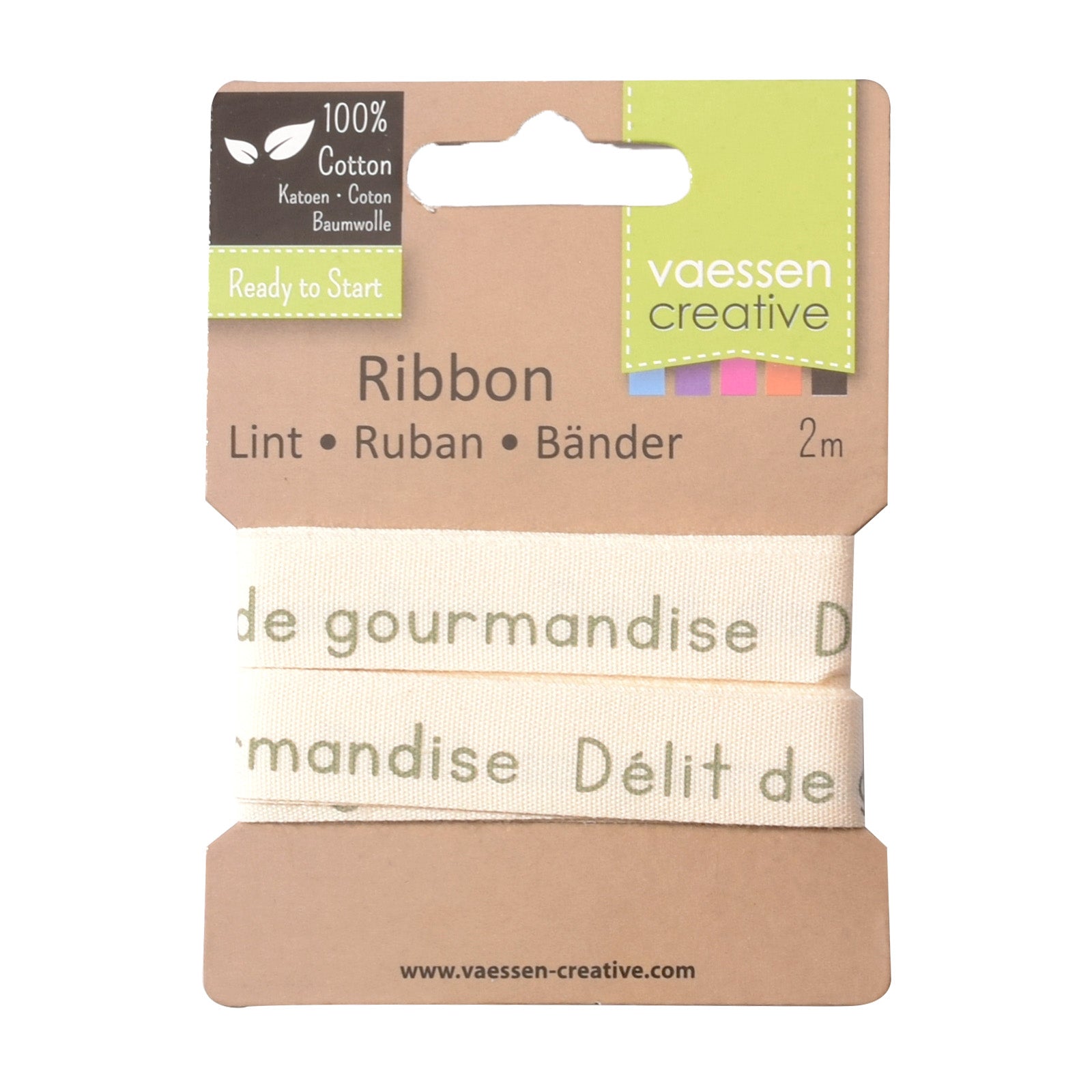 Vaessen creative • ruban 2mx15mm fr délit de gourmandise