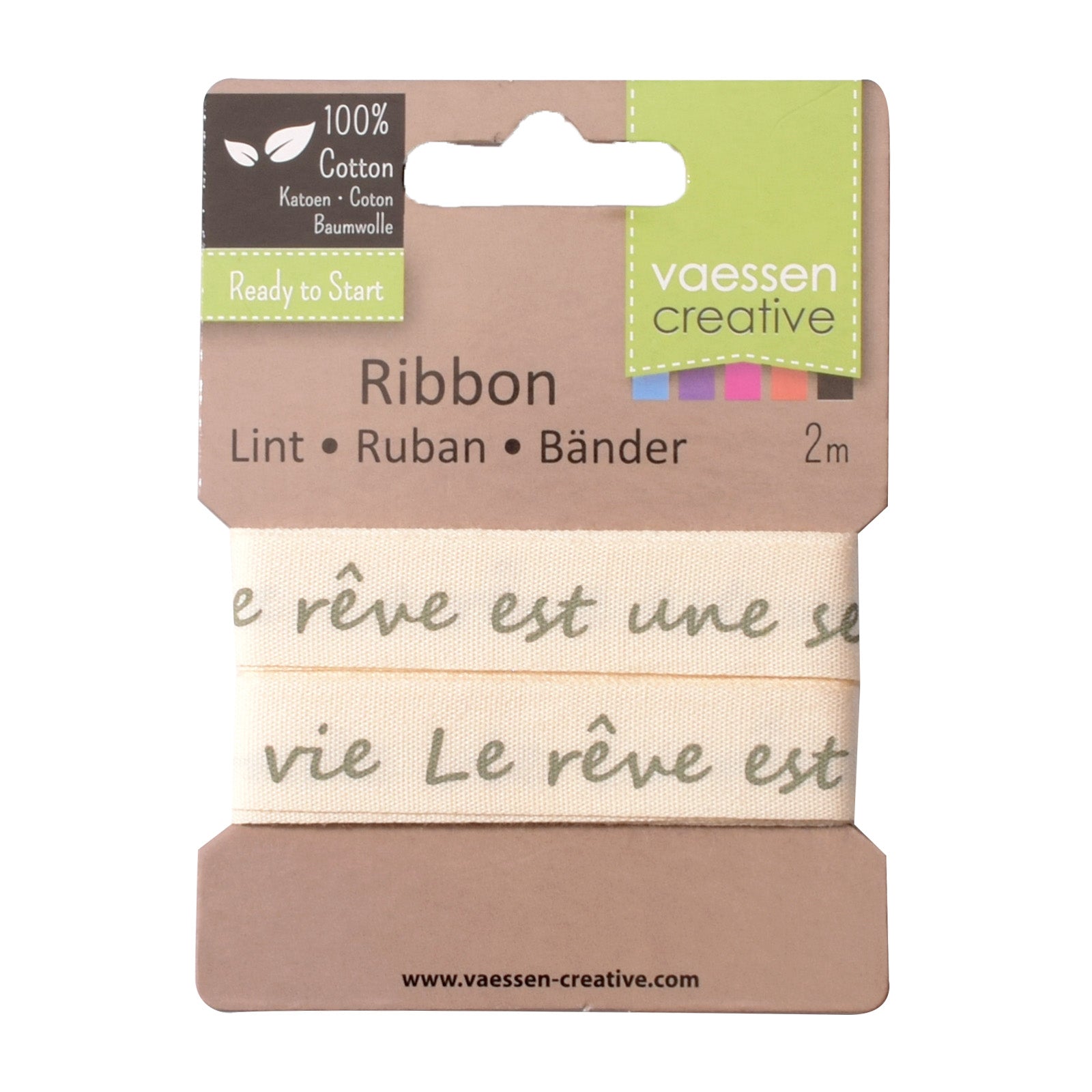 Vaessen creative • ruban 2mx15mm dernière seconde