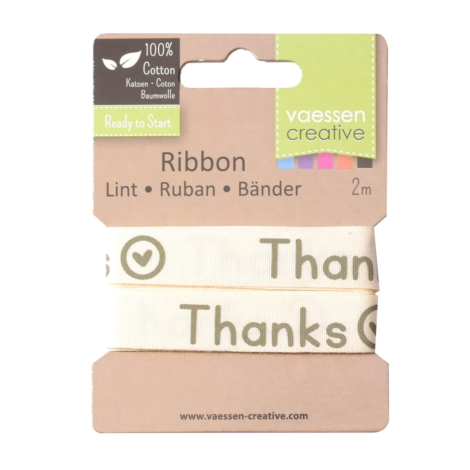 Vaessen creative • ruban 2mx15mm fr merci
