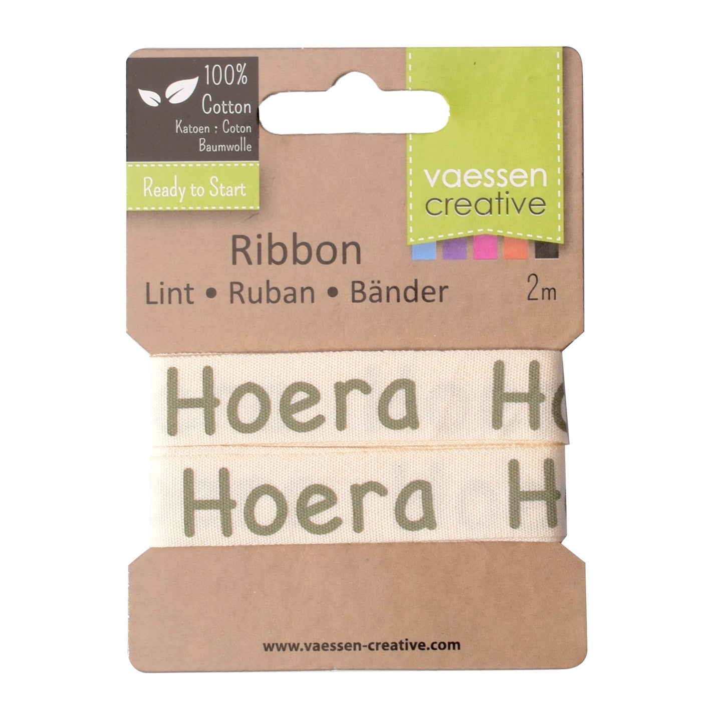Vaessen creative • ruban 2mx15mm fr hourra