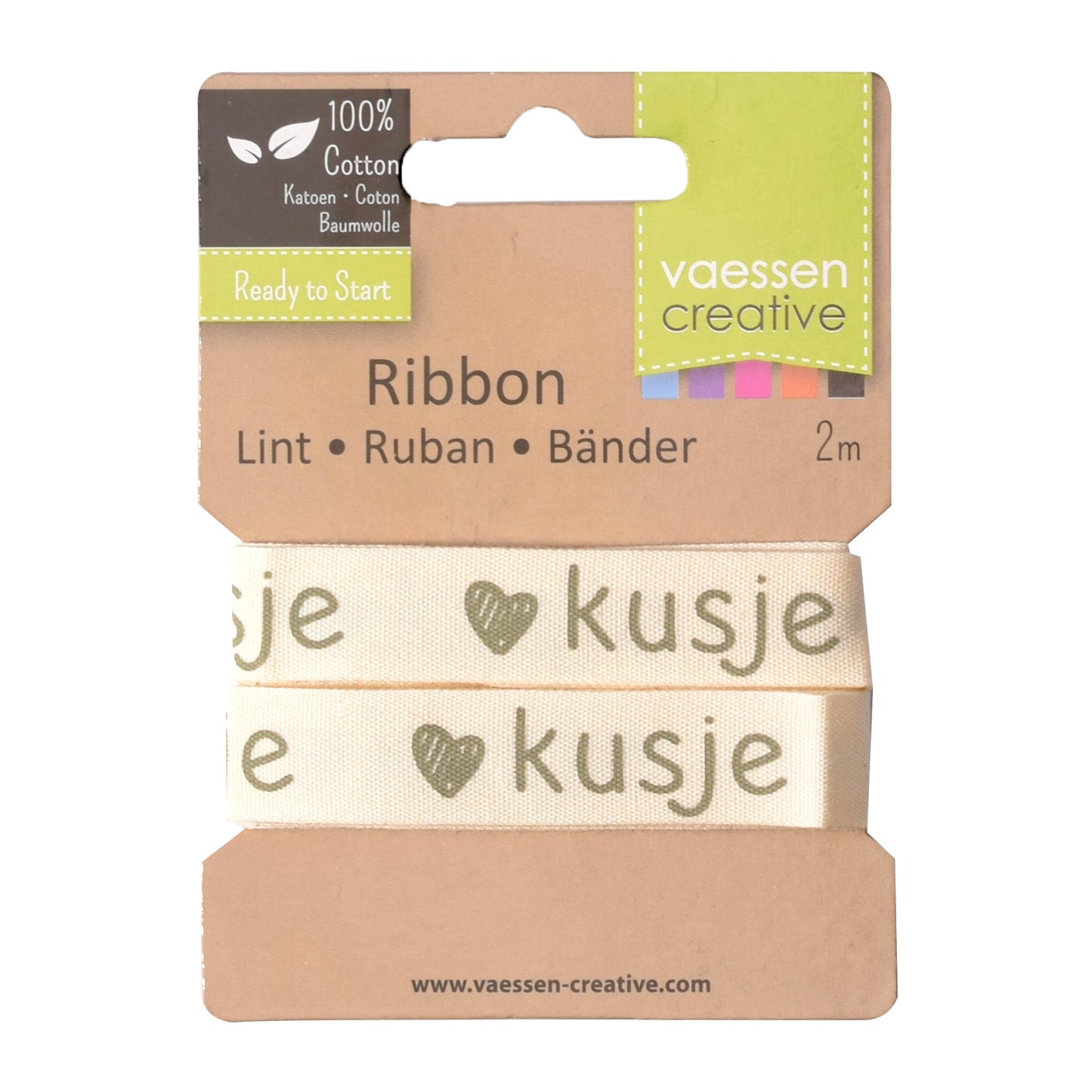 Vaessen creative • ruban 2mx15mm nl baiser