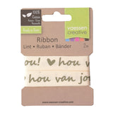 Vaessen creative • ruban 2mx15mm en t'aime