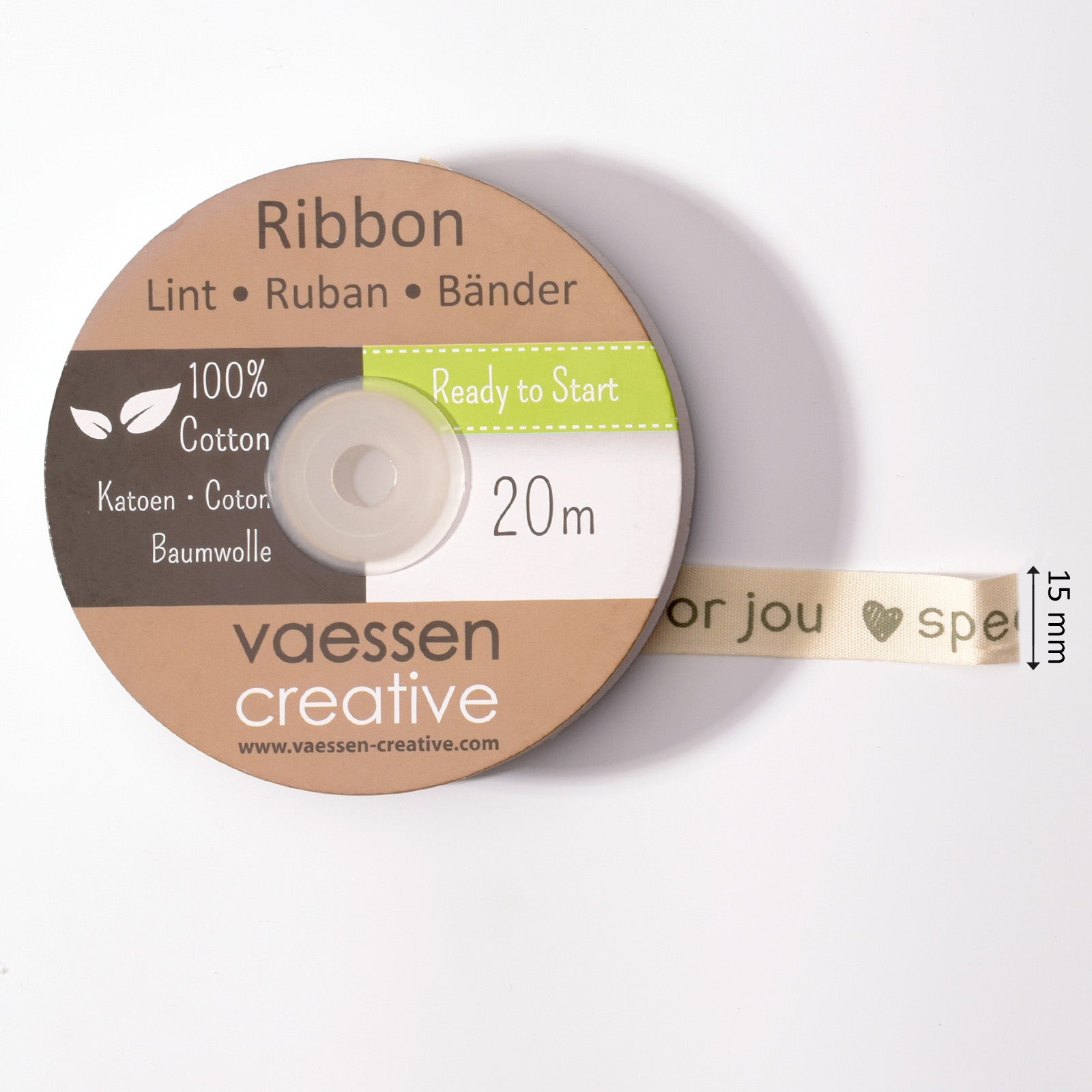 Vaessen creative • ruban 20mx15mm nl spécialement pour vous