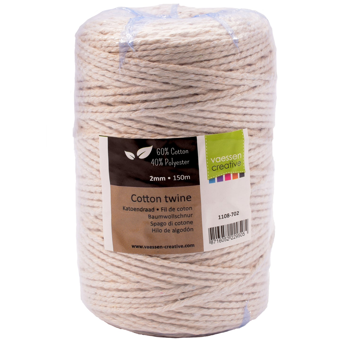 Vaessen creative • corde en coton 2mm 150m