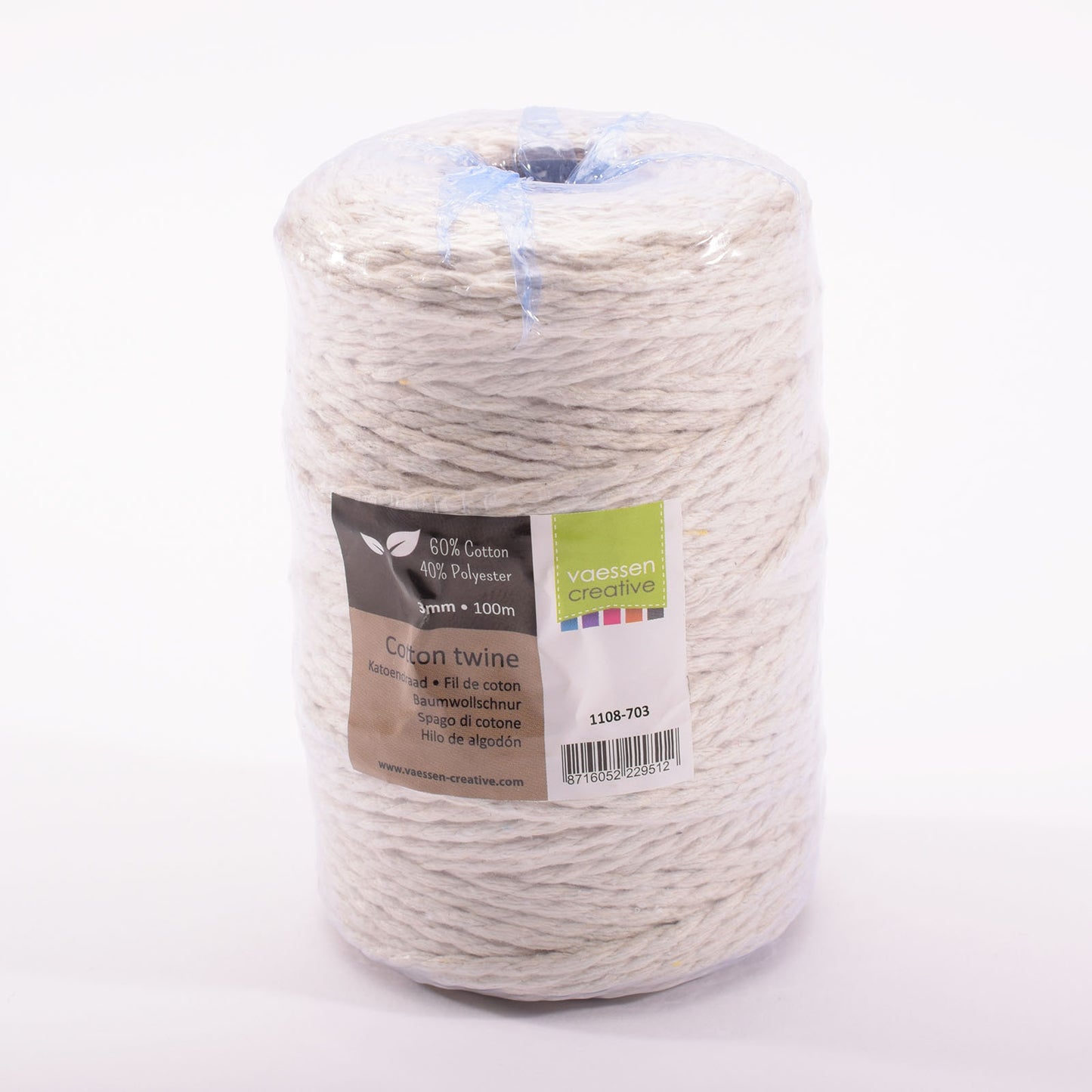 Vaessen creative • corde en coton 3mm 100m